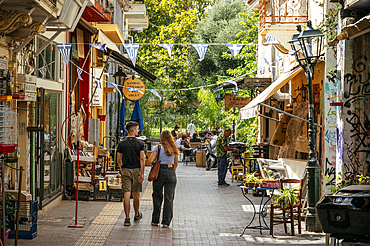 Pedestrian street scene, Athens, Attica, Greece, Europe