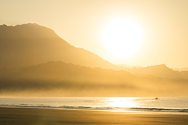 Sunrise over Uvita Beach, Marino Ballena National Park, Costa Rica, Central America