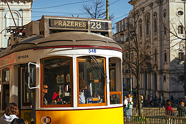 Local tram, Lisbon, Portugal, Europe