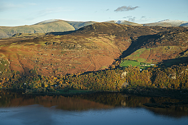 View from Cat Bells, near Keswick, Lake District National Park, UNESCO World Heritage Site, Cumbria, England, United Kingdom, Europe