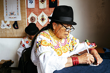 Portrait of Maria Alvear, Zuleta, Angochagua Parochia, Imbabura Province, Ecuador