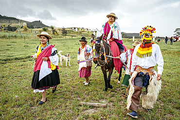 Festival of Light (Inti Raymi festival) Cochas Community, Angochagua Parochia, Imbabura Province, Ecuador