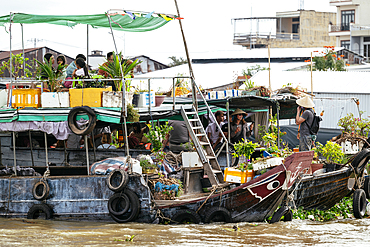 Can Tho Floating Market, Can Tho Province, Mekong Delta, South Vietnam