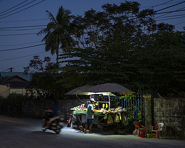 Food stall at night, Ong Lang, Phu Quoc Island, Vietnam