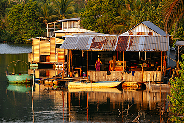 Riverside scene, Lê Bát, Phu Quoc Island, Vietnam