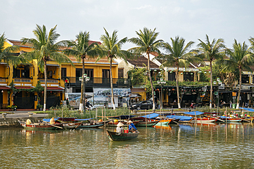 Boats on Thu Bon River, Hoi An, Quảng Nam Province, Vietnam
