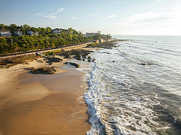 Aerial view of Bãi đá Ông Địa Beach, Mũi Né, Bình Thuận Province, Vietnam