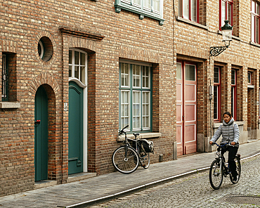 Exterior of residential buildings, Bruges, Belgium