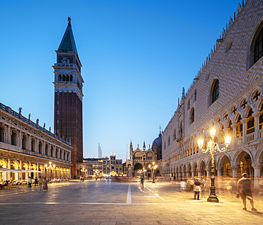 The Campanile at St. Mark's Square, San Marco, Venice, Veneto, Italy