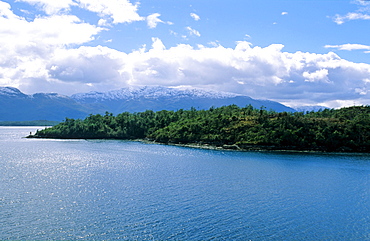 Traveling through the English Narrows or Angostura Inglesa. Angostura Inglesa closeby Puerto EdÃ©n, Southern Chile