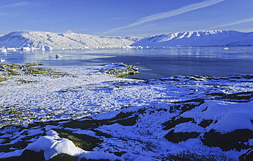 Early winter impressions in Harefjord. Scoresbysund, East Greenland