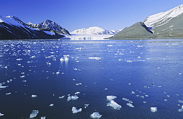 Idabreen in Liefdefjorden. Northern Spitsbergen 