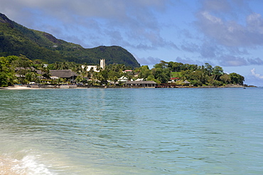 Meridien Fisherman's Cove Hotel and Beau Vallon beach, Mahe, Seychelles, Indian Ocean