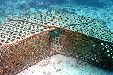 Entrance to fish trap, Mahe, Seychelles, Indian Ocean