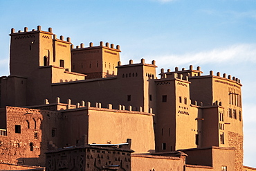 Ait Ben-Haddou Kasbah in the morning, UNESCO World Heritage Site, Morocco, North Africa, Africa