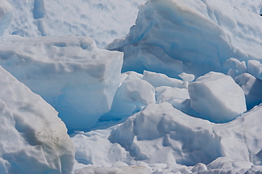 Detail of an iceberg calved from the LeConte Glacier just outside Petersburg, Southeast Alaska, USA. Pacific Ocean.