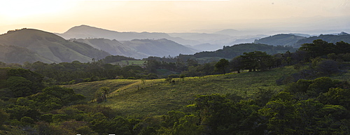 Monteverde Cloud Forest Reserve at sunset, Puntarenas, Costa Rica, Central America