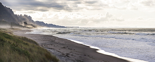 Matata Beach at sunset, Bay of Plenty, North Island, New Zealand, Pacific