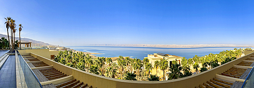 Kempinski Hotel Ishtar, a five-star luxury resort by the Dead Sea inspired by the Hanging Gardens of Babylon, Jordan, Middle East