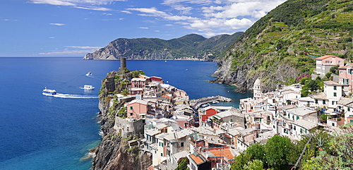 Vernazza, Cinque Terre, UNESCO World Heritage Site, Riviera di Levante, Provinz La Spazia, Liguria, Italy, Europe