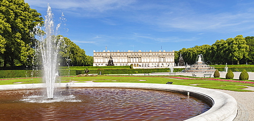 Herrenchiemsee Palace on Herreninsel Island in Lake Chiemsee, Chiemgau, Upper Bavaria, Germany, Europe