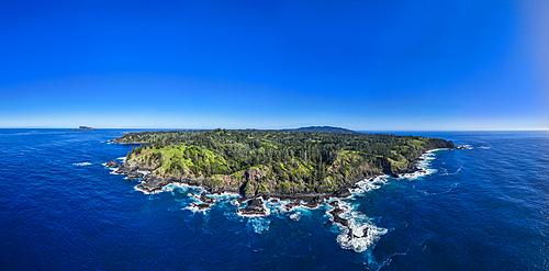 Panoramic aerial of Norfolk Island, Australia, Pacific