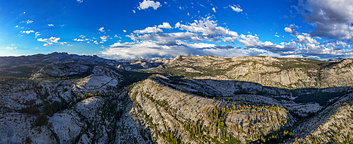 Granite mountains at sunset, Yosemite National Park, UNESCO World Heritage Site, California, United States of America, North America