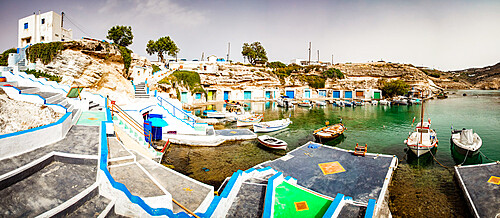 Mandrakia traditional fishing village, Milos, Cyclades, Aegean Sea, Greek Islands, Greece, Europe