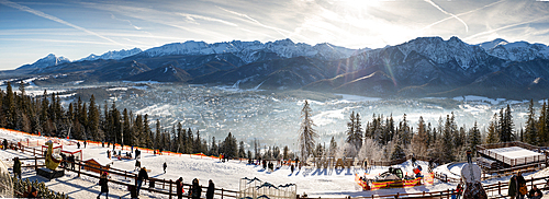 zakopane and the high Tatras in winter Poland