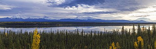 Mount Drum, Sanford, Wrangell, and Blackburn, Wrangell-St. Elias National Park, UNESCO World Heritage Site, Willow Creek, Alaska, United States of America, North America