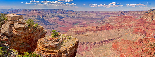 Grand Canyon view east of Pinal Point on the south rim, Grand Canyon National Park, UNESCO World Heritage Site, Arizona, United States of America, North America