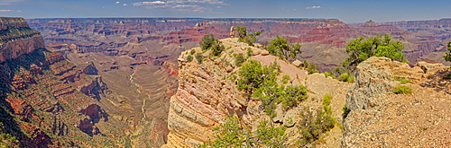 Panorama view of Shoshone Point on the south rim of the Grand Canyon, Grand Canyon National Park, UNESCO World Heritage Site, Arizona, United States of America, North America