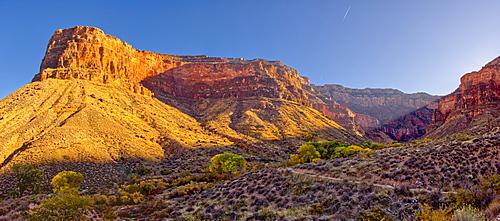 Bright Angel Canyon on the south rim of the Grand Canyon viewed just north of Indian Gardens, Grand Canyon National Park, UNESCO World Heritage Site, Arizona, United States of America, North America