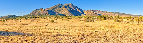 Panorama view of Granite Mountain on the north side of Prescott Arizona.