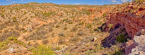 A canyon in Dead Horse Ranch State Park along the historic Lime Kiln Trail, Cottonwood, Arizona, United States of America, North America