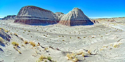 An area south of the Tepees in Petrified Forest National Park known as the Little Tepees, Arizona, United States of America, North America