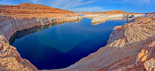 Lake Powell viewed from an overlook in the Wahweap Recreation Area near Page, Arizona, United States of America, North America