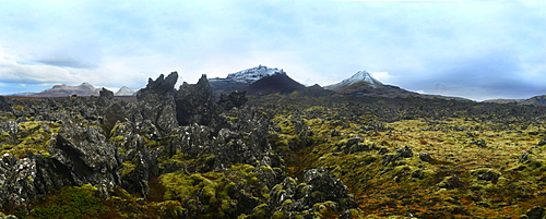 Ancient lava flows, Iceland, Polar Regions