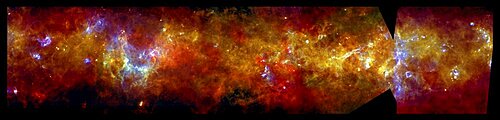 Milky Way Galactic Plane, infrared image