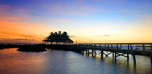 Twilight, First Landing Beach Resort, near Nadi, Viti Levu, Fiji, South Pacific