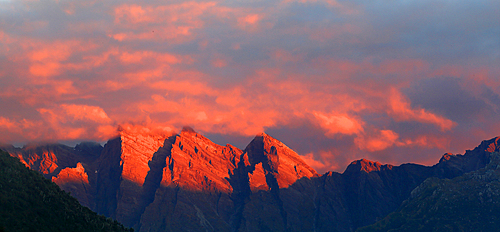 Mountains near Franz Josef, South Island, New Zealand