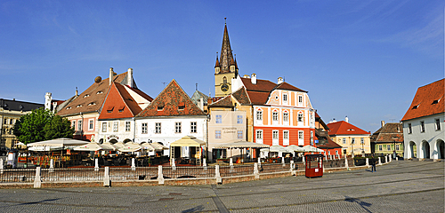 Small Square of Sibiu, Transylvania, Romania