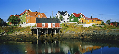 Fishing village of Henningsvaer, Lofoten Islands, Nordland, Norway, Scandinavia, Europe