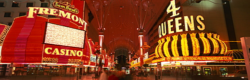 Fremont Street, Downtown, Las Vegas, Nevada, United States of America, North America