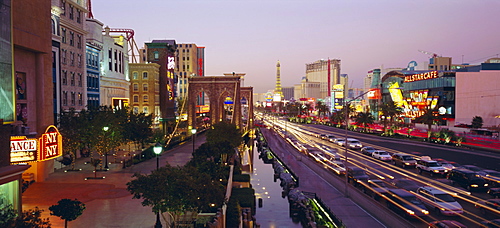 Las Vegas Boulevard, The Strip, Las Vegas, Nevada, USA, North America