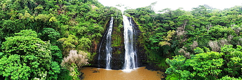 Opaekaa Falls, Wailua River, Kauai Island, Hawaii, United States of America, North America