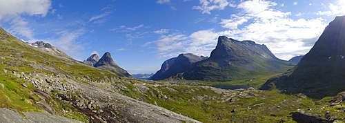 Mountains near Trollstigen, More og Romsdal, Norway, Scandinavia, Europe