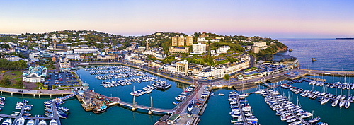 Torquay town and marina, Torbay, Devon, England, United Kingdom, Europe