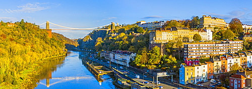 The Avon Gorge, Clifton Suspension Bridge, Clifton, and Hotwells, Bristol, England, United Kingdom, Europe