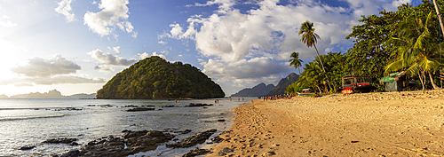 Las Cabanas beach, El Nido, Bacuit Bay, Palawan, Philippines, Southeast Asia, Asia